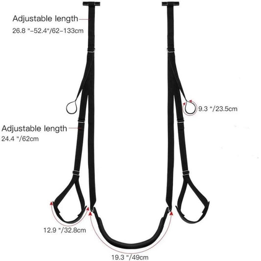 MOUNT THAT Door-style Sex Swing with Seat Is Suitable for Sexy Slaves, Bondage, Love Sling, Alternative Flirting, Adult Products, Sex Toys
