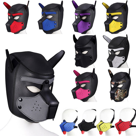 Bdsm Bondage Dog Hood Mask with Detachable Nose Sex Toys for Couples Dog Slave Roleplay Game Sexy Fetish Bondage Restraints